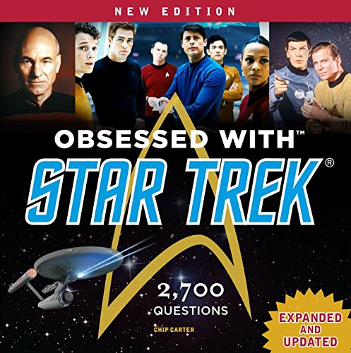 Book cover for "Obsessed with Star Trek" featuring characters and the Enterprise.