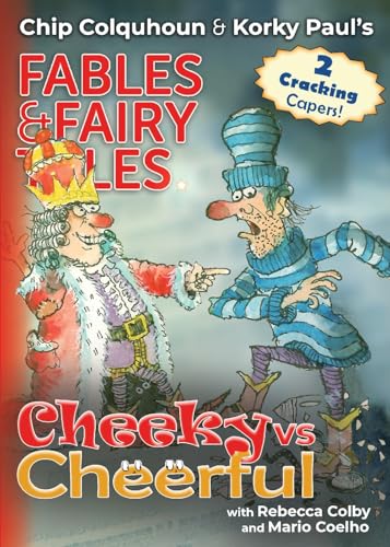 Book cover: two cartoon characters, “Cheeky vs Cheerful” title.