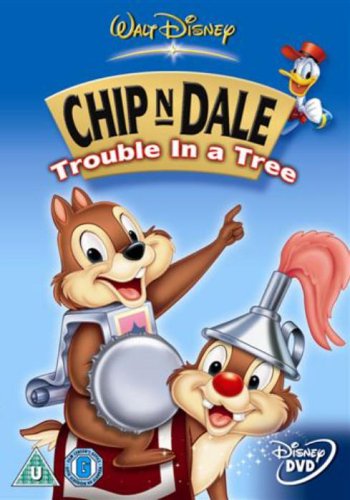 Chip and Dale cartoon DVD cover featuring the two chipmunks and Donald Duck.