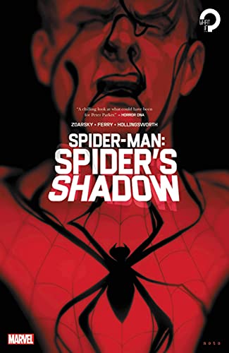 Spider-Man: The Spider’s Shadow book cover with a red and black color scheme.