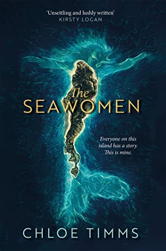 Book cover for “The Seawomen” featuring a figure emerging from water.