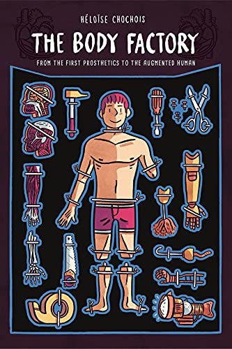 Book cover depicting a human figure surrounded by various prosthetic limbs and tools.