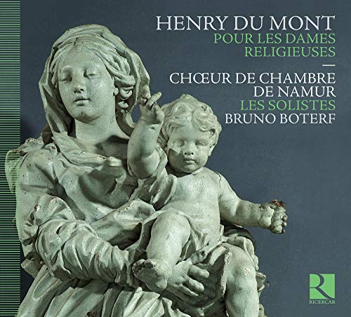 CD cover featuring a stone sculpture of Mary and baby Jesus.
