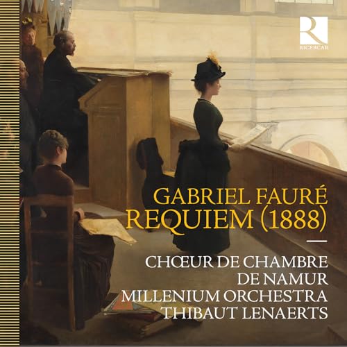 CD cover depicting a church interior with figures and text: Fauré Requiem.