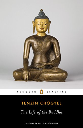 Book cover featuring a golden Buddha statue and title "The Life of the Buddha.