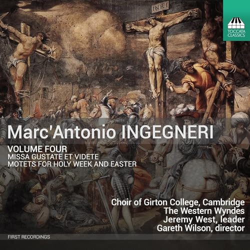 CD cover depicting a Renaissance painting of the crucifixion scene.