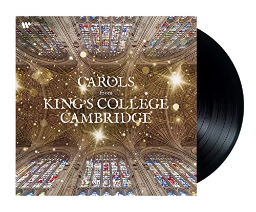 Vinyl record cover showing the vaulted ceiling and stained glass of King's College Chapel.