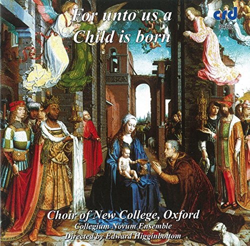 "CD cover featuring a Renaissance-style painting of the Nativity scene with angels."
