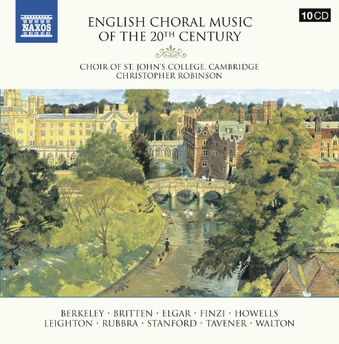 CD cover featuring a painting of Cambridge college buildings, a river, and bridge.