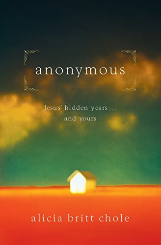 Book cover with a small house silhouetted against a colorful, blurred sky.