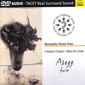DVD cover with sketch of dark flowers in a glass, featuring "Abegg Trio" logo and text.