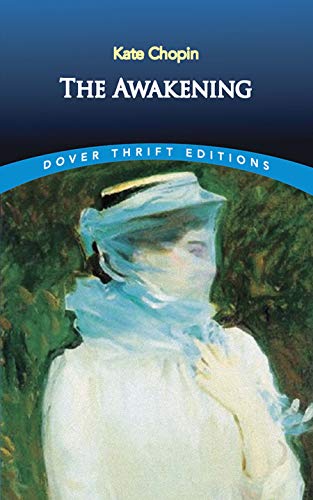 Book cover of “The Awakening” featuring a woman in white with a veil.
