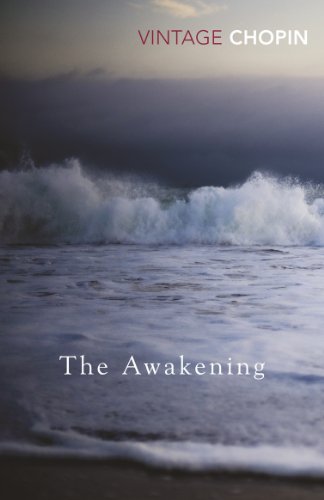 Book cover: “The Awakening” with a stormy ocean scene.