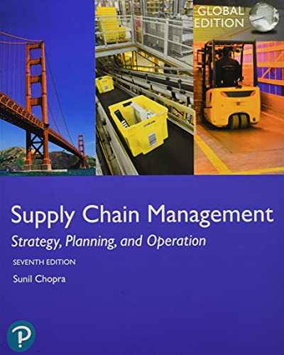 Textbook cover for “Supply Chain Management” with logistics imagery.