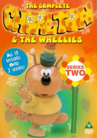 DVD cover featuring Chorlton, a cartoon dragon character, against an orange background.