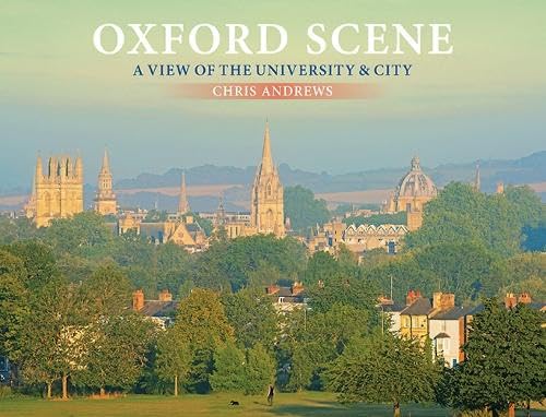 Oxford University skyline with spires and trees in the foreground.