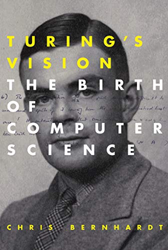 Book cover featuring a portrait of Alan Turing with handwritten notes.
