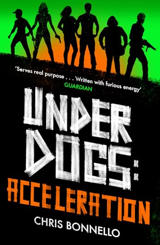Book cover showing six silhouettes against a green and orange background with white text.