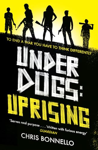 Book cover showing silhouettes of five people holding weapons against a bright yellow background.