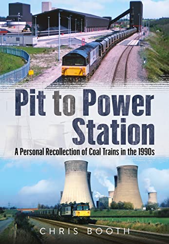 Book cover: coal train approaching a power station, 1990s.