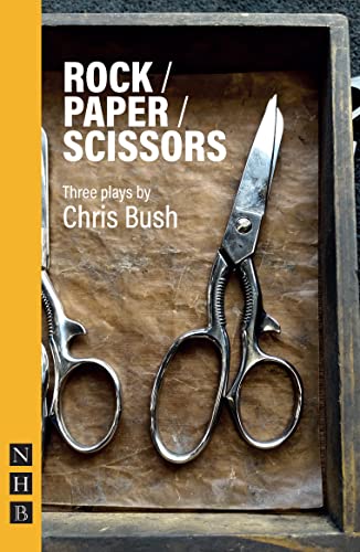 Book cover: "Rock / Paper / Scissors" with scissors imagery.
