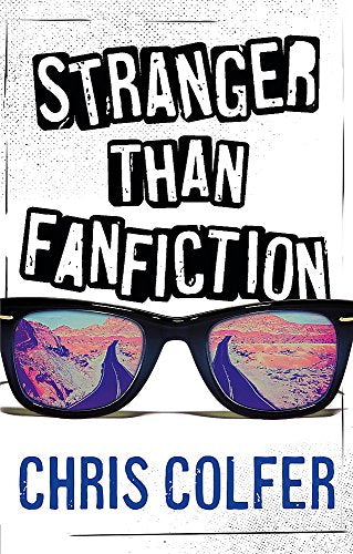 Book cover with bold title, sunglasses reflecting a mountain landscape.