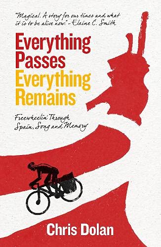 Book cover with red and black illustration of a cyclist and abstract shapes.