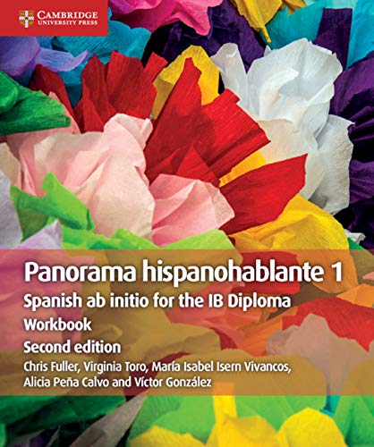 Workbook cover with colorful paper flowers and Spanish text.