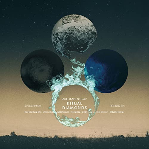 CD cover: Earth and dark orbs with glowing smoke, titled "Ritual Diamonds".