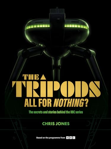Book cover with tripod illustration, likely featuring a futuristic or sci-fi theme.