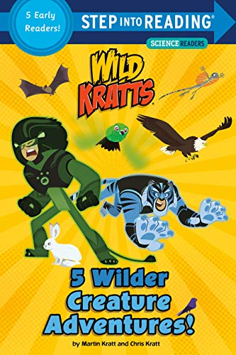 “Wild Kratts” book cover featuring cartoon characters and animals.