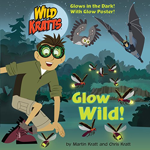Wild Kratts book cover with Chris, fireflies, a bat, and an owl.