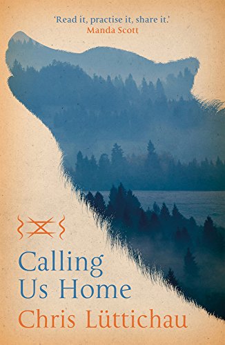 Book cover showing a bear silhouette filled with a misty forest and lake scene.