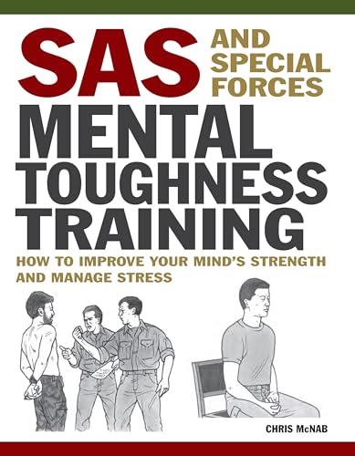 Book cover with text "SAS and Special Forces Mental Toughness Training" and sketched figures.