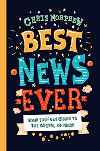 Book cover with colorful, stylized text: "Best News Ever," a Gospel guide.