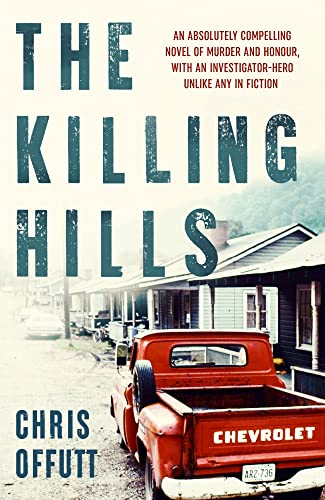 Book cover: "The Killing Hills" with a rural landscape and red truck.