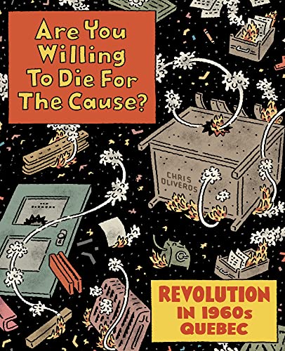 Illustrated book cover with a lit fuse, burning papers, and a grey safe.