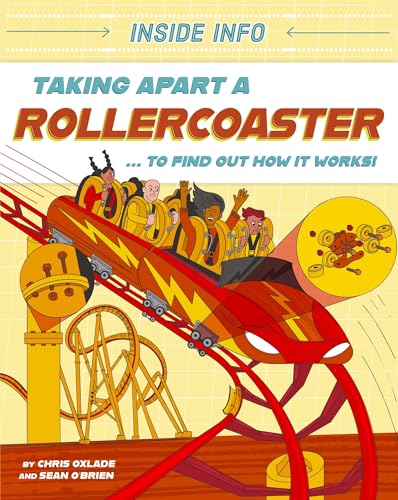 Book cover illustrating a rollercoaster with diverse passengers and internal mechanics.