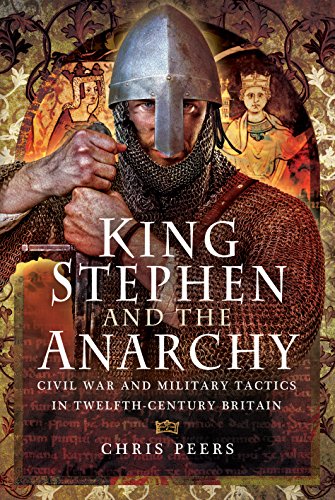 Book cover depicting a medieval knight with text: "King Stephen and the Anarchy.