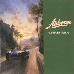 Chris Rea’s “Auberge” CD cover with a car on a winding road.