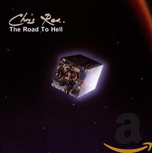 Chris Rea's "The Road To Hell" CD cover with a cube image.