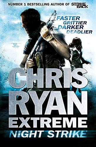 Book cover: man with gun, dark blue tones, large white text.