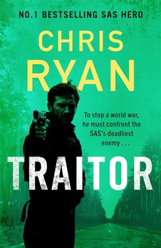 Book cover featuring a man with a gun against a green, blurred background.