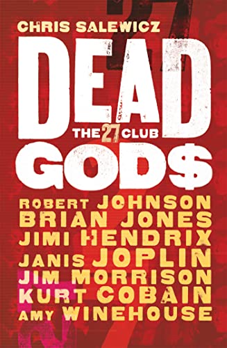 Book cover: "Dead Gods: The 27 Club" with names of musicians.