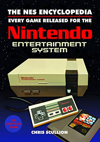 Book cover for The NES Encyclopedia featuring a console, controller, and Mario Bros cartridge.