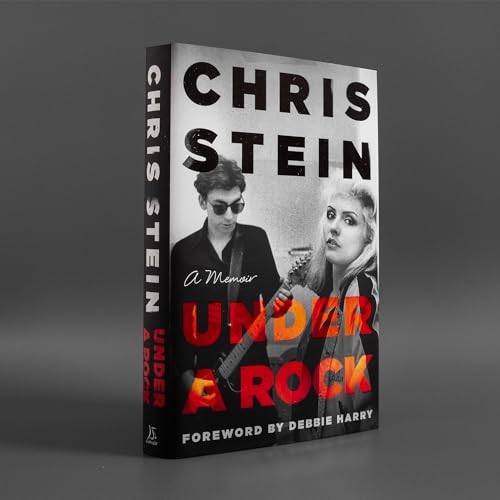 Book cover for “Under A Rock” memoir by Chris Stein, with portrait.