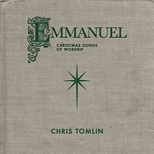 CD cover for Chris Tomlin’s “Emmanuel” with green text and star.