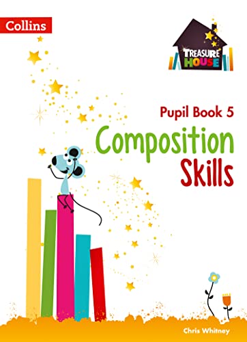 “Composition Skills Pupil Book 5” cover with mouse and colorful blocks.