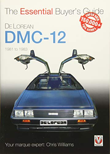 Book cover featuring a silver DeLorean DMC-12 with gull-wing doors open.