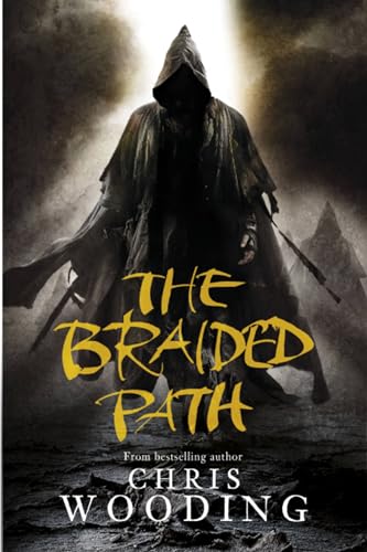Book cover featuring a hooded figure against a stormy, mountainous backdrop.